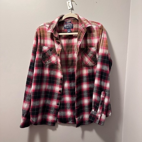 Jimi Hendrix Bold As Love bleach flannel upcycle graphic - Picture 5 of 5